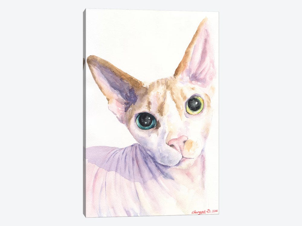 Sphynx Cat by George Dyachenko 1-piece Canvas Art Print