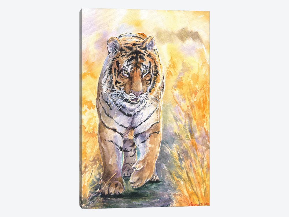 Tiger by George Dyachenko 1-piece Canvas Art Print