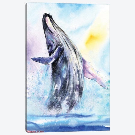 Whale Canvas Print #GDY140} by George Dyachenko Canvas Art Print