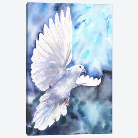 White Dove Canvas Print #GDY142} by George Dyachenko Canvas Print