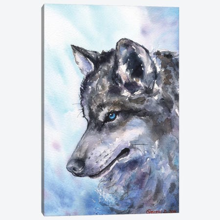 Wolf Canvas Print #GDY144} by George Dyachenko Canvas Wall Art