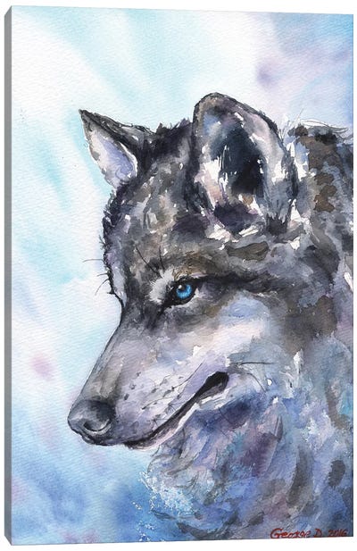 Wolf Canvas Art Print - George Dyachenko