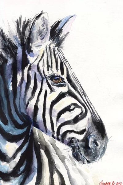 Zebra by George Dyachenko art print