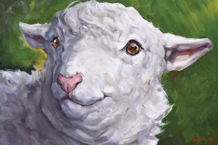 Cute Sheep by George Dyachenko wall art