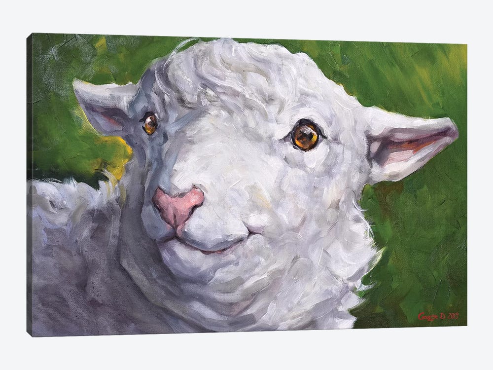 Cute Sheep by George Dyachenko 1-piece Canvas Print