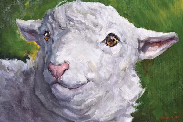 Sheep: Cute Sheep by George Dyachenko