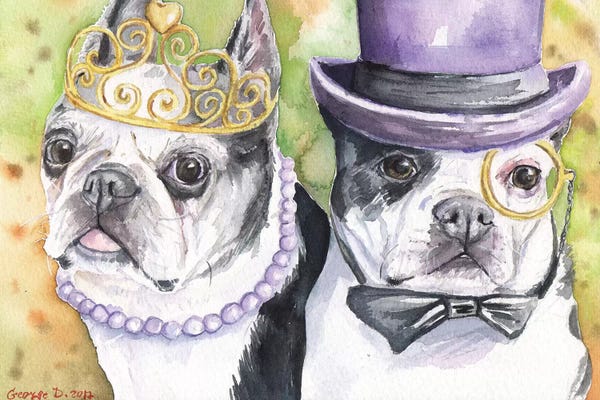 Boston Terriers: Boston Terrier Family by George Dyachenko