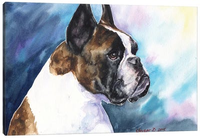 Boxer Canvas Art Print - Pet Industry