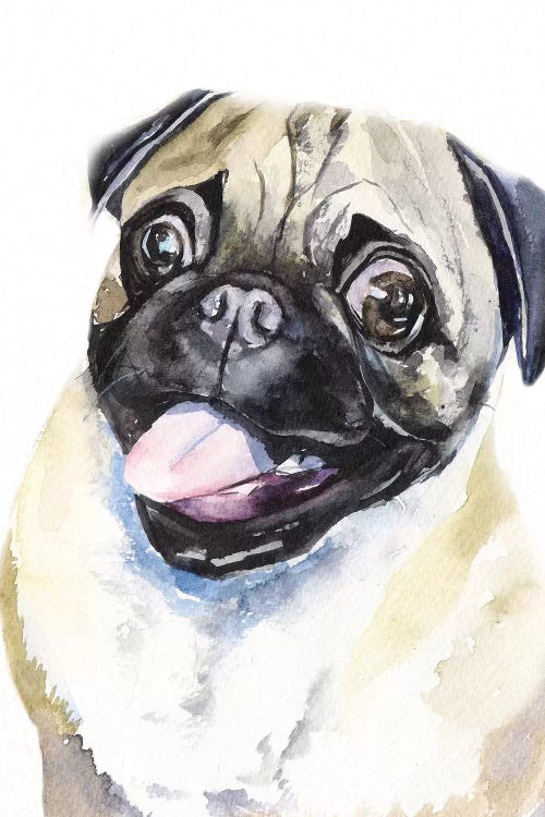 Fawn Pug by George Dyachenko wall art