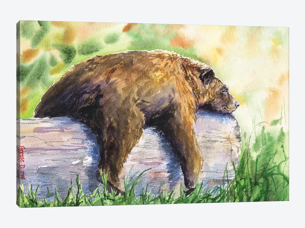 Grizzly by George Dyachenko 1-piece Canvas Print