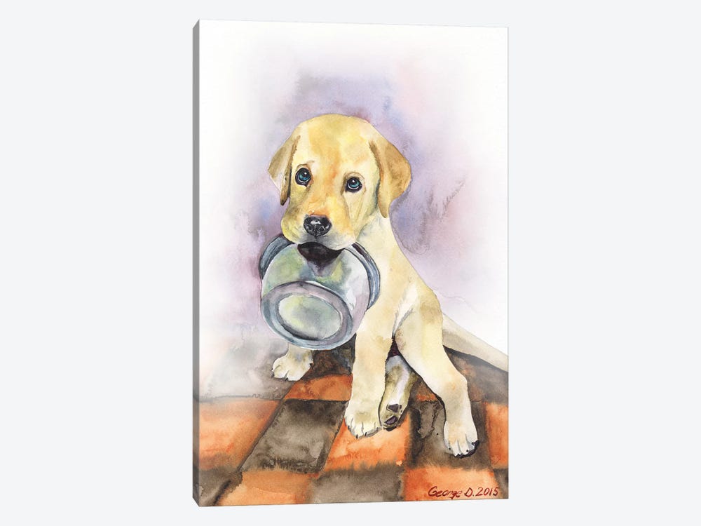 Labrador Puppy by George Dyachenko 1-piece Canvas Wall Art
