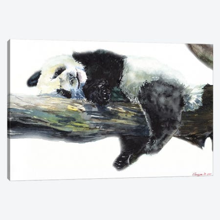 Panda Canvas Print #GDY225} by George Dyachenko Art Print