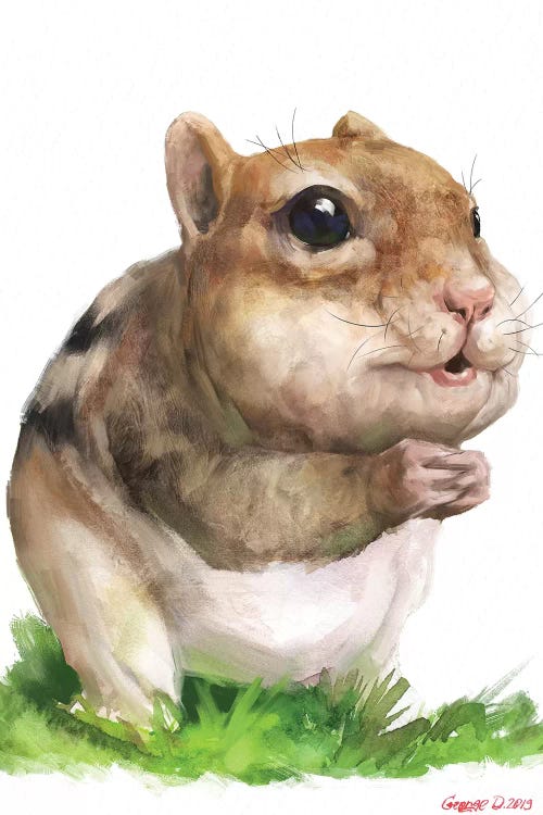Chipmunk by George Dyachenko wall art