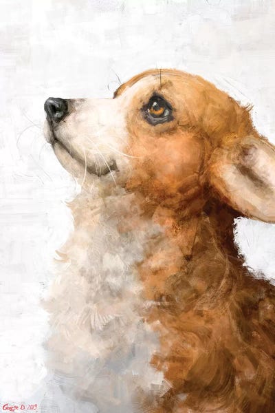 Corgis: Corgi Puppy by George Dyachenko