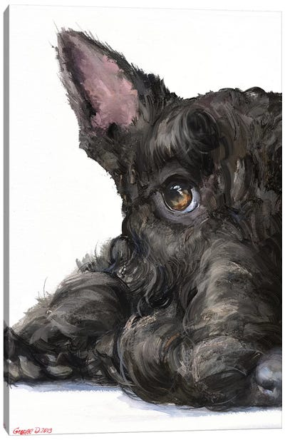 Scottish Terrier Canvas Art Print - George Dyachenko