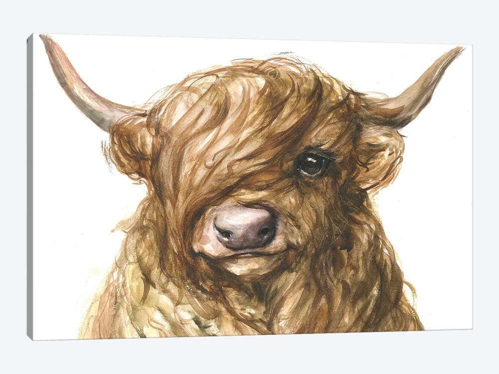 Highland Cow by George Dyachenko 1-piece Canvas Wall Art