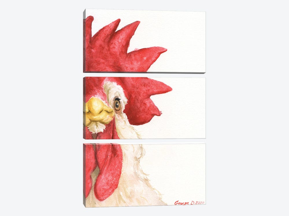 Chicken I by George Dyachenko 3-piece Art Print