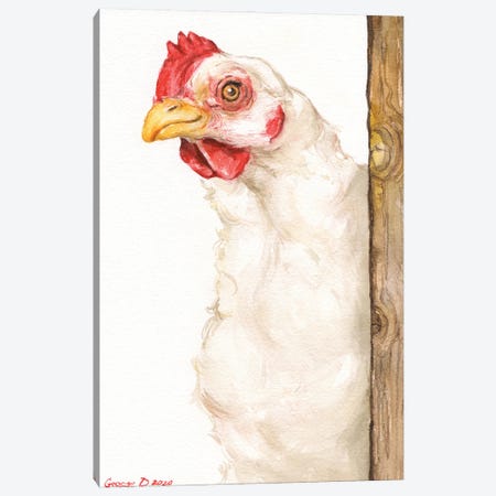 Chicken II Canvas Print #GDY272} by George Dyachenko Canvas Print