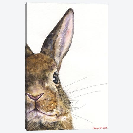 Bunny Canvas Print #GDY276} by George Dyachenko Canvas Art