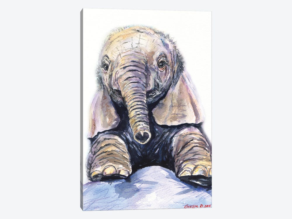 Elephant baby by George Dyachenko 1-piece Art Print