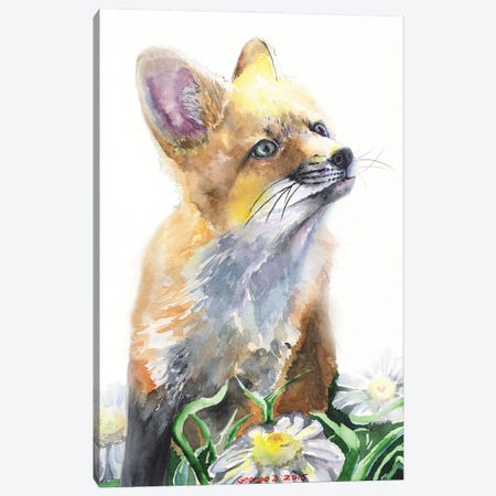 Fox Canvas Print #GDY278} by George Dyachenko Art Print