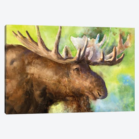Moose Canvas Print #GDY280} by George Dyachenko Canvas Artwork