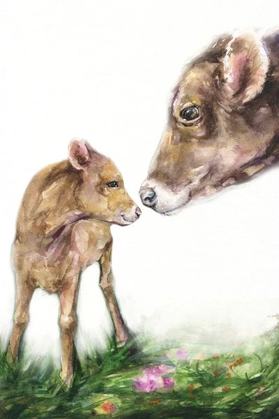 Baby Animals: Mother Cow by George Dyachenko