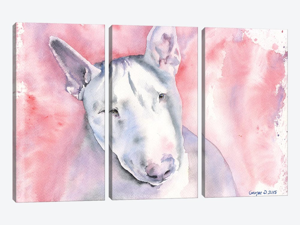 Bull Terrier by George Dyachenko 3-piece Art Print