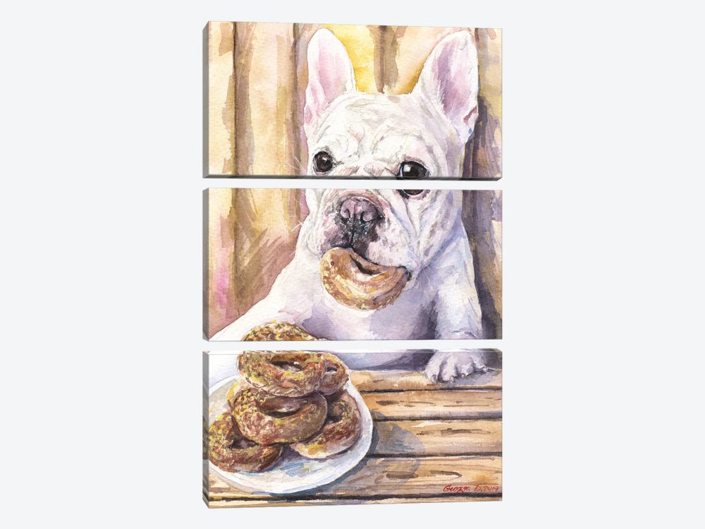 Cafe I by George Dyachenko 3-piece Canvas Print