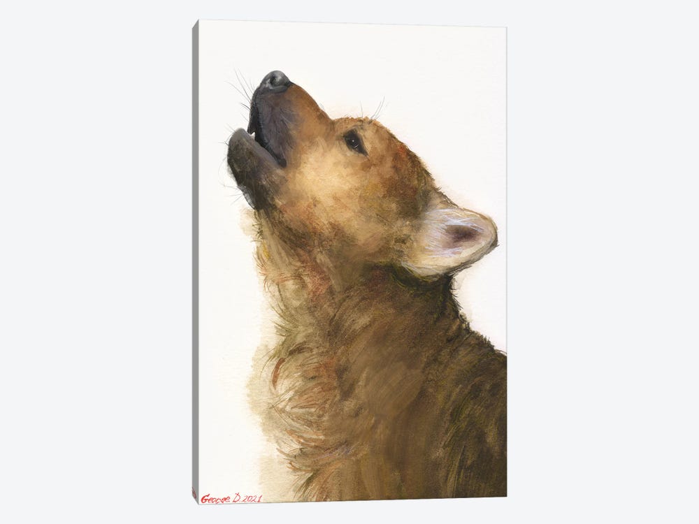 Wolf Puppy by George Dyachenko 1-piece Canvas Art