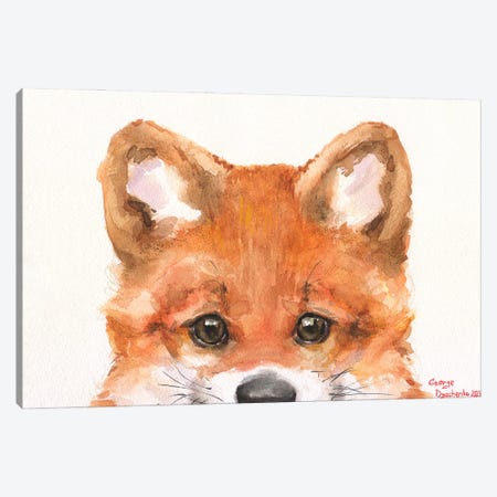 Little Fox Canvas Print #GDY344} by George Dyachenko Canvas Art
