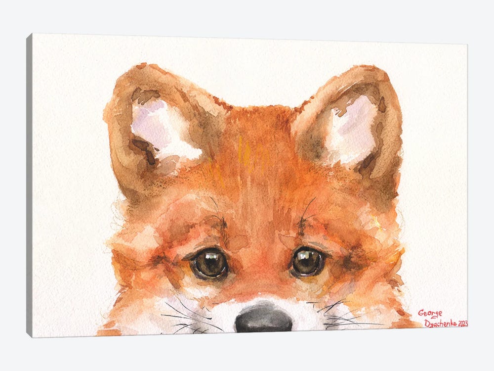 Little Fox by George Dyachenko 1-piece Canvas Artwork