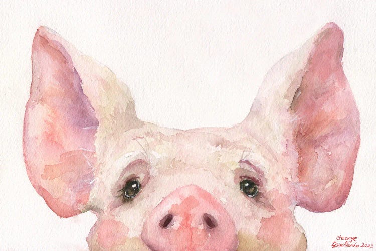Little Piglet by George Dyachenko wall art