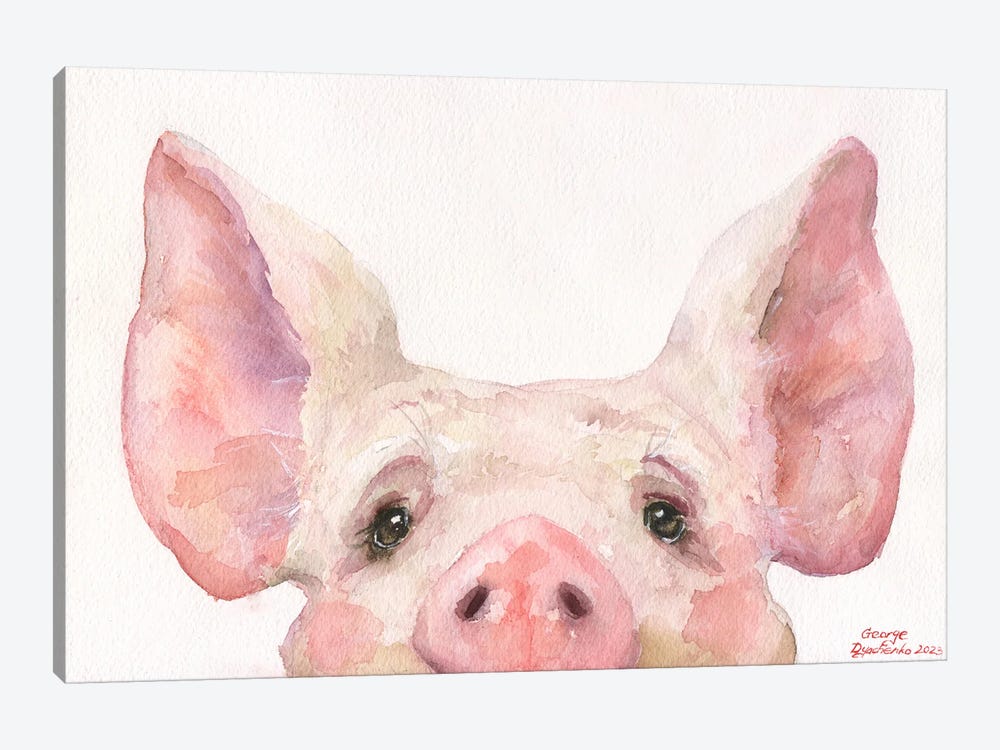 Little Piglet by George Dyachenko 1-piece Art Print