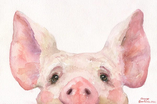 Pigs: Little Piglet by George Dyachenko