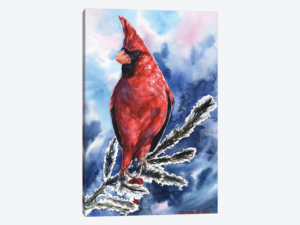 Cardinal by George Dyachenko 1-piece Canvas Artwork