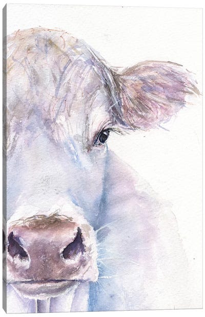 Cow Canvas Art Print - George Dyachenko