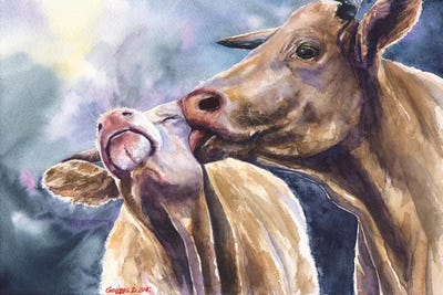 Cows by George Dyachenko multi panel art