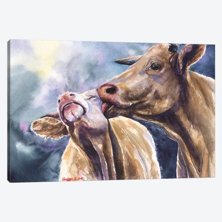 Cows Canvas Print #GDY45} by George Dyachenko Canvas Artwork