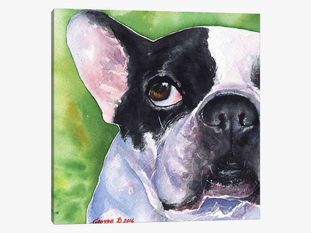French Bulldog by George Dyachenko 1-piece Canvas Print