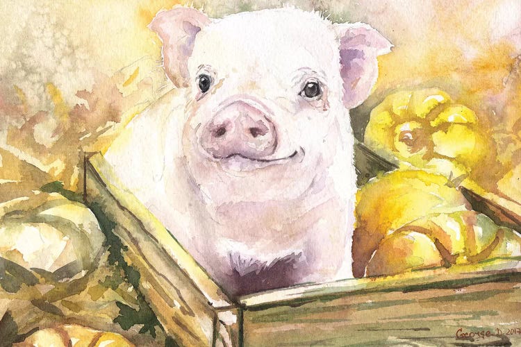 Happy Piggy III by George Dyachenko wall art