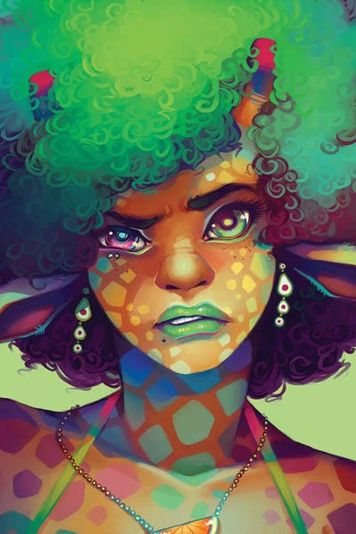 Giraffe by Geneva B art print