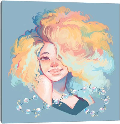 Pearl Canvas Art Print - Hair & Beauty Art