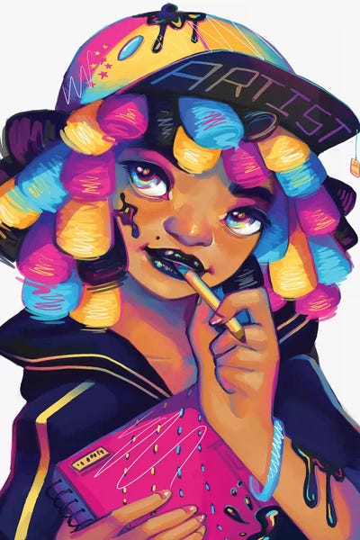 Kids Inspirational Art: Artist by Geneva B