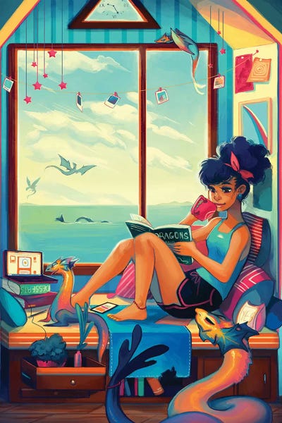 Relax by Geneva B art print