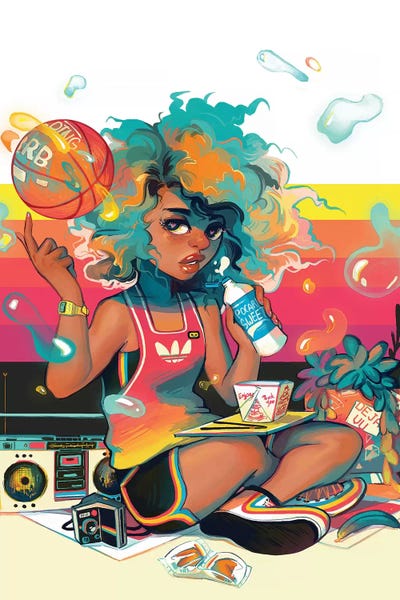 Kids Sports Art: Spaceketball by Geneva B