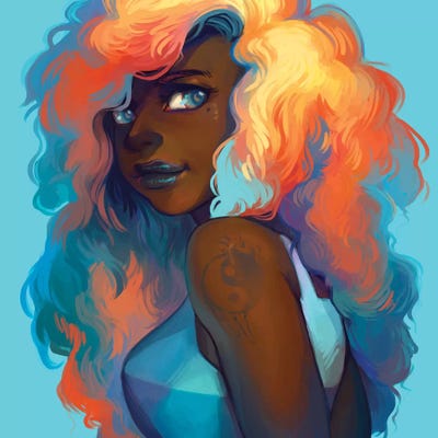 The Sun by Geneva B art print