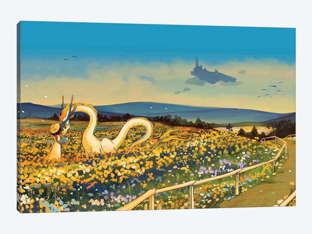 Flowerfield by Geneva B 1-piece Canvas Art Print