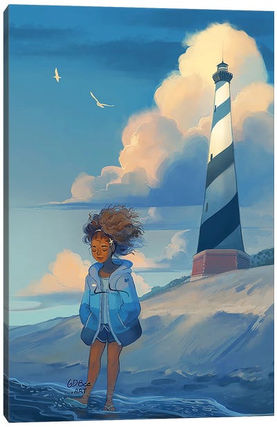 Lighthouse Canvas Art Print - Women's Coat & Jacket Art