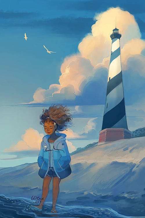 Lighthouse by Geneva B wall art
